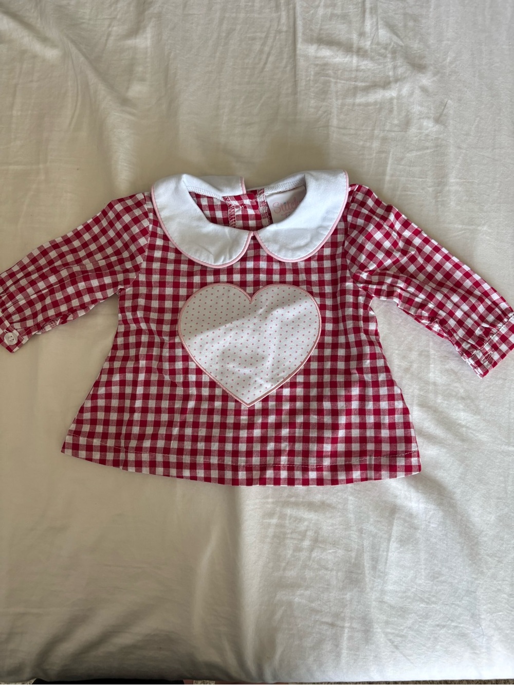 Stitchy Fish "All You Need Is Love" applique shirt size 3 months